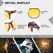 HAOLOTA Night Vision Driving Glasses Yellow Tinted Anti Glare Women NV8081