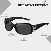 HAOLOTA Women's Polarized Sunglasses - Fashionable Butterfly Design SG0012