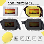 HAOLOTA Women Night Vision Driving Glasses Polarized HD Yellow Tinted Anti Glare NV0008