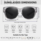 HAOLOTA Cat Eye Sunglasses Over Glasses SG0179
