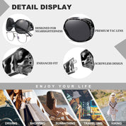 HAOLOTA Women's Polarized Fit Over Sunglasses with Rhinestone SG0108