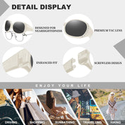 HAOLOTA Women's Polarized Fit Over Sunglasses with Rhinestone SG0108