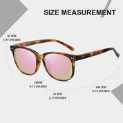 HAOLOTA 2pcs Classic Round Polarized Sunglasses for Women Men Lightweight SG8081-2P