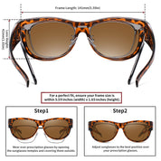 HAOLOTA Cat Eye Sunglasses for Women Polarized Sunglasses Wear Over Glasses SG0173