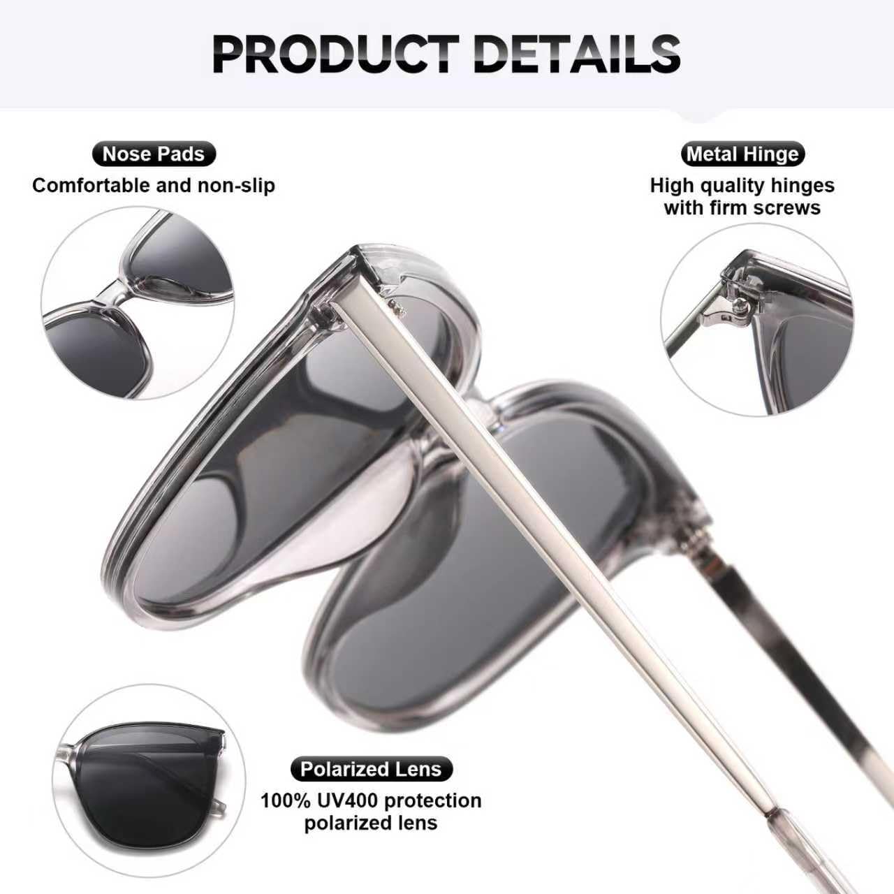 HAOLOTA Women’s Cat Eye Sunglasses Metal Frame with Fashion Shades SG1066