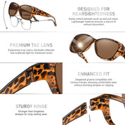 HAOLOTA Women's Polarized Fit Over Sunglasses with RhinestoneUV400 Protection SG0107