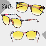 HAOLOTA Night Vision Driving Glasses Yellow Tinted Anti Glare Women NV8081
