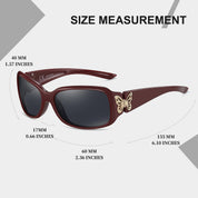 HAOLOTA Women's Polarized Sunglasses - Fashionable Butterfly Design SG0012