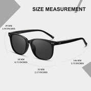 HAOLOTA 2pcs Classic Round Polarized Sunglasses for Women Men Lightweight SG8081-2P