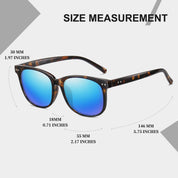 HAOLOTA 2pcs Classic Round Polarized Sunglasses for Women Men Lightweight SG8081-2P