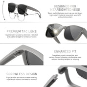 HAOLOTA Fit-Over Sunglasses-Polarized for Men Square Shades Oversized SG0174L