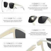 HAOLOTA Fit-Over Sunglasses-Polarized for Men Square Shades Oversized SG0174L