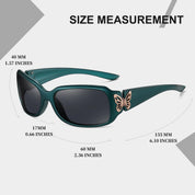 HAOLOTA Women's Polarized Sunglasses - Fashionable Butterfly Design SG0012