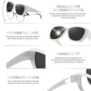 HAOLOTA Women's Polarized Fit Over Sunglasses with RhinestoneUV400 Protection SG0107