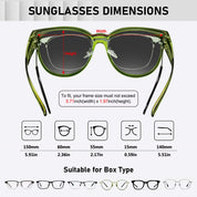 HAOLOTA Cat Eye Sunglasses for Prescription Glasses Women TR90 Lightweight SG0189