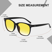 HAOLOTA Night Vision Driving Glasses Yellow Tinted Anti Glare Women NV8081