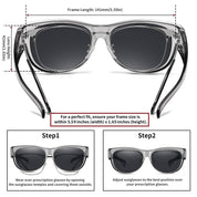 HAOLOTA Cat Eye Sunglasses for Women Polarized Sunglasses Wear Over Glasses SG0173