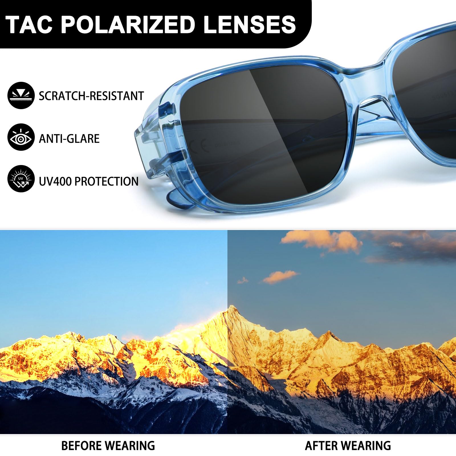 HAOLOTA Polarized Sunglasses Over Glasses Women Trendy Small Shapes  SG0513