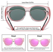 HAOLOTA Cat Eye Sunglasses Over Glasses SG0179