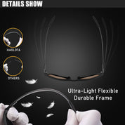 HAOLOTA Polarized Sunglasses for Men Ultralight Carbon Fiber UV400 Protection SG8001