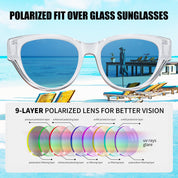 HAOLOTA Polarized Fit Over Sunglasses for Women Cat Eye for Prescription Glasses SG0171