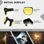 HAOLOTA Night Vision Driving Glasses Yellow Tinted Anti Glare Women NV8081