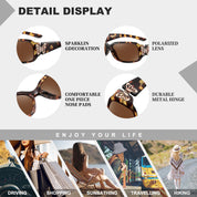 HAOLOTA Women's Polarized Sunglasses - Fashionable Butterfly Design SG0012