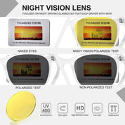 HAOLOTA Night Vision Driving Glasses Yellow Tinted Anti Glare Women NV8081