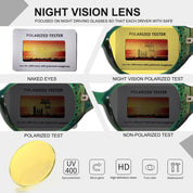 HAOLOTA Women Night Vision Driving Glasses Polarized HD Yellow Tinted Anti Glare NV0008