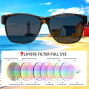 HAOLOTA Fit-Over Sunglasses-Polarized for Men Square Shades Oversized SG0174L