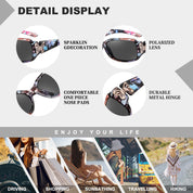 HAOLOTA Women's Polarized Sunglasses - Fashionable Butterfly Design SG0012