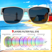 HAOLOTA Fit-Over Sunglasses-Polarized for Men Square Shades Oversized SG0174L