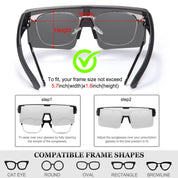 HAOLOTA Cycling Sunglasses Over Glasses for Men Outdoors UV Protection SG0191