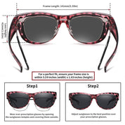 HAOLOTA Cat Eye Sunglasses for Women Polarized Sunglasses Wear Over Glasses SG0173