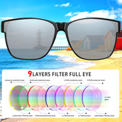 HAOLOTA Fit-Over Sunglasses-Polarized for Men Square Shades Oversized SG0174L