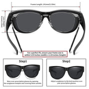 HAOLOTA Cat Eye Sunglasses for Women Polarized Sunglasses Wear Over Glasses SG0173