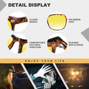 HAOLOTA Night Vision Driving Glasses Yellow Tinted Anti Glare Women NV8081