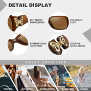 HAOLOTA Women's Polarized Sunglasses - Fashionable Butterfly Design SG0012