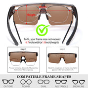 HAOLOTA Cycling Sunglasses Over Glasses for Men Outdoors UV Protection SG0191