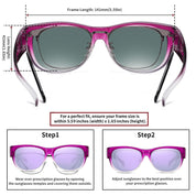 HAOLOTA Cat Eye Sunglasses for Women Polarized Sunglasses Wear Over Glasses SG0173