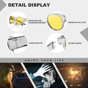 HAOLOTA Polarized Night Vision Driving Glasses Women Fit Over Glasses, Anti Glare NV0179