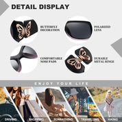 HAOLOTA Women's Polarized Sunglasses - Fashionable Butterfly Design SG0012