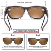 HAOLOTA Cat Eye Sunglasses for Women Polarized Sunglasses Wear Over Glasses SG0173