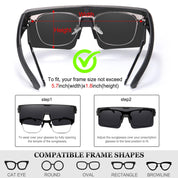 HAOLOTA Cycling Sunglasses Over Glasses for Men Outdoors UV Protection SG0191
