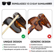 HAOLOTA Women’s Cat Eye Sunglasses Metal Frame with Fashion Shades SG1066