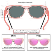 HAOLOTA Cat Eye Sunglasses for Women Polarized Sunglasses Wear Over Glasses SG0173