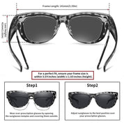 HAOLOTA Cat Eye Sunglasses for Women Polarized Sunglasses Wear Over Glasses SG0173