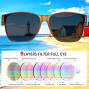 HAOLOTA Fit-Over Sunglasses-Polarized for Men Square Shades Oversized SG0174L