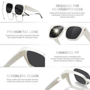 HAOLOTA Fit-Over Sunglasses for Women Men Square Shapes UV Protection SG0512