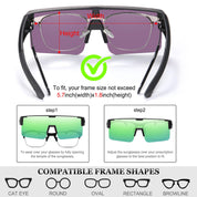 HAOLOTA Cycling Sunglasses Over Glasses for Men Outdoors UV Protection SG0191